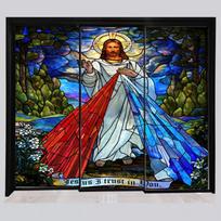 Jesus Christ Church Window Film, Glass Films, Stained Glass Sticker, Self Adhesive  Static Cling for Home, Can Do Any Size 50X50cm