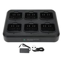 6 Way Walkie Talkie Charger Light Display Fast Heat Dissipation Lightweight Two Way Radio Charger
