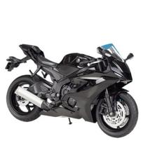 WELLY 1/12 Yamaha YZF-R6 lydinio motociklo modelis liejamo metalo žaisliniai automobiliai Žaislai Lenktyniniai automobiliai Vaikams Transporto priemonių kolekcija Dovanos juoda