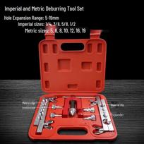 Premium Flaring Tool Set for Copper Tubes: Air Conditioner & Refrigerator Repair, Metric/Imperial Expander