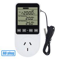AC120-240V Temperatūros reguliatoriaus lizdas Pilnai veikiantis termostato laikmačio jungiklis Tikslus šildymo/vėsinimo reguliatorius Termometras