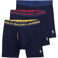 Polo Ralph Lauren Logo Moisture-Wicking Modal Boxer Briefs Three-Pack Men underwear 719978575-001 XL