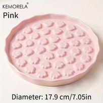 KEMORELA Keramininė lėto šėrimo katės dubenėlis - Letenos dizaino augintinio maisto lėkštė, Anti-Gulping laižymo plokštelė katėms ir mažiems šunims
