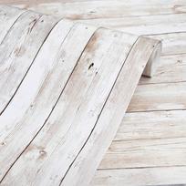Medinė Sienų Danga Lipni Nuimama Medžio Lipni Sienų Danga Dekoratyvinė Sienų Apdaila Vintažinė Medinė Panelė Interjero Plėvelė 1mx45cm white