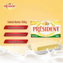 President Prancūziškas sūdyto fermentuoto sviesto blokelis 500g