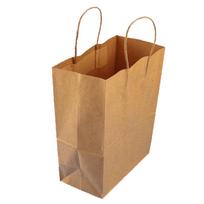 Hesdige JG-1044 Kraft Paper Carry Bags H27 x W21 x D14 cm geltona