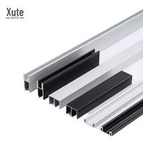 XUTE 8 mm Juodas Berėmio Stiklo Stumdomųjų Durų Bėgelių Rinkinys