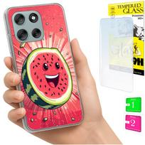 Etui Do Motorola Moto G56 Obudowa Foto Case Plecki Grafika Arbuz + Szkło