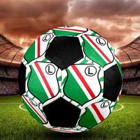 Legia Varšuva Salės futbolo kamuolys Spalvingas Mašininio siuvimo PVC Dydis 5 Komandinėms treniruotėms ir varžyboms Paruoštas Patvarus Aukšto atšokimo Šauni sporto dovana