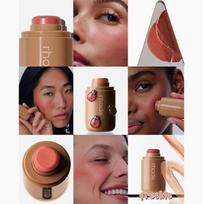 (freckle)Rhode Cream Blush stick, Natural-Looking Matte Finish Makeup Blush stick, Hydrating Long Lasting Lightweight Blendable Blush for cheeks