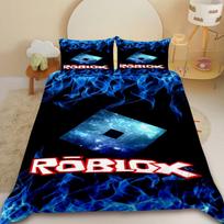 Roblox antklodės užvalkalas Roblox animacinių žaidimų paaugliams patalynės komplektas Antklodės užvalkalas Minkštas miegamojo dekoras Geriausios dovanos EU Single 135x200cm