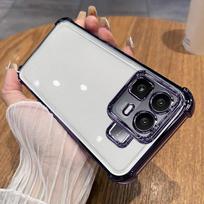 Plating Lens Protection Film Case For Realme Neo 8 Four Corners Anti-shock Protection Cover Bumper For OPPO Realme Neo 8 For Realme Neo 8 violetinė