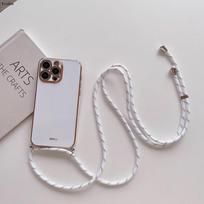 Crossbody lanyard Plating Case For Honor 400 Pro 400 Lite Soft TPU Lens Protection Shockproof Phone Cover For Honor Power GT For Honor 400 Lite balta