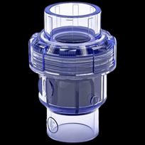 UPVC Transparent Single Union Ball Check Valve
