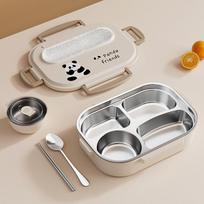 316 Stainless Steel Insulated Lunch Box, Large Capacity Bento for Office & Students, Microwaveable Meal Tray
