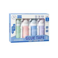 4pcs/set Diamond Shaped Double Sided Tape Roller Morandi Color Double-sided Adhesive Tape  Journal 4pcs/set