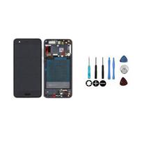 Ecran LCD & vitre tactile - HONOR - Honor 9 (STF-AL00/STF-AL10/STF-L09) - Noir - Assemblé sur châssis - Avec batterie
