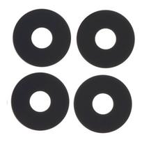 Vitre lentille caméra arrière - HONOR - X8 - 4 pièces - Noir - Pièce de remplacement