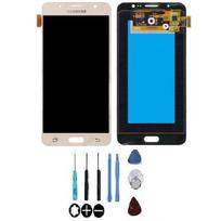 Écran LCD + vitre tactile - SAMSUNG - Galaxy J7 2017 (J730F) - Or - Assemblés sur châssis - Original