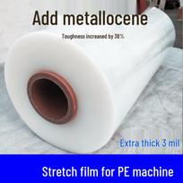 Industrial PE Machine Stretch Wrap Film skaidrios baltos spalvos