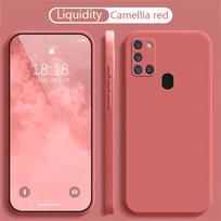 For Samsung A22 Galaxy A21S A31 A41 A51 A71 Bumper Cases Soft Protection Back Cover Fashion Shockproof Liquid Silicone Case For A13 4G