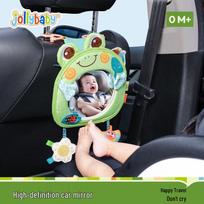 Jollybaby kūdikių žaislai veiklai ir automobilinės kėdutės veidrodėliai