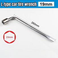 Standard Tool 17/19/21mm L Type Tire Wrench Hexagonal Head Socket End Spare Tire Wrench L Type Tire Wrench Tire Repair