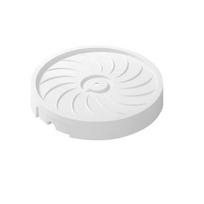 4 Thicken Wheels Plant Roller Base High Load Bearing Portable Plant Stand Flower Pot Mover  Indoor White 25cm