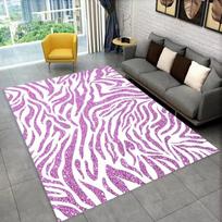 3D Spalvingas Zebro Rašto Plotinis Kilimas, Kilimas Svetainei, Miegamajam, Sofai, Biurui, Durų Kilimėlis Dekoravimui, Neslystantis Vaikų Grindų Kilimėlis 40x60cm