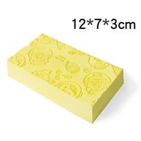 Magic Bath Sponge Exfoliating/Dead Skin Removing Sponge Body Massage Cleaning Shower Brush Bath Tools Bathroom For Kids Adult geltona