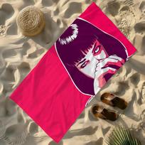 Classic Film P-Pulp F-Fiction Towel Soft Lightweight Anti-Sand Large Beach Towel Quick-Drying Bath Sports Family STJ40x70CM