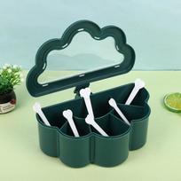 High-End Multi-Compartment Moisture-Proof Seasoning Box with Lid