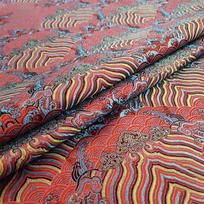 High Quality Damask Brocade Wave Jacquard Silk Satin Fabric Stage Costume Upholstery Furniture Curtain Diy Clothing Material 100x145cm