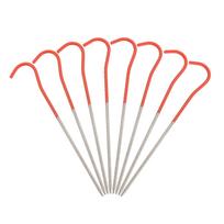 Itin lengvi titano lydinio palapinės kuoliukai kempingui, žygiams, palapinės vinys, kuoliukai, inkarai L x 8pcs