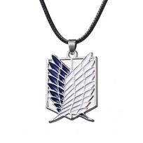 Anime Attack on Titan  Pendant NecklaceNo Kyojin Manga Freedom Wings of Liberty Pendant Neck Chain Jewelry white