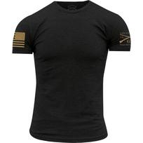 Grunt Style Pagrindiniai Juodi Unisex Marškinėliai su Apvalia Kaklo Iškirpte Unisex L