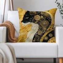 The Kiss G-Gustav K-Klimt Pillow Case Applicable Space For Guest Rooms Interiors Cars Office House Decoration 12x12Inch