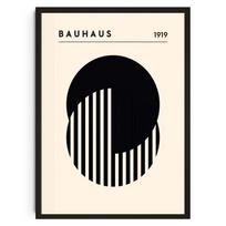 Boho Abstract Pink Orange Bauhaus Geometric Poster Paper Print Home Bedroom Entrance Bar Cafe Art Painting Decoration 30x45cm No Frame