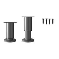 Set of 2 Adjustable Height Furniture Legs Coffee Table Legs Heavy Duty Furniture Legs set for Sofas & Coffee Tables
