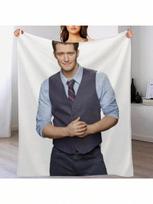 Will Schuester Glee Mesti pledas Juokinga dovana Žiemos lovos Pliušinis antklodė Pledai 75X95CM pilka spalva