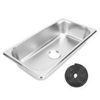 RV Kitchen Sink Easy To Clean Boat Sink Large Internal Capacity Heat Resistant Rustproof with 40mm Drain Outlet for Yachts juoda