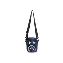 A Bathing Ape Shark Camouflage Fabric Crossbody Bag Men bags Dark-Blue Purple Red 0ZXBGM002901P Dark Blue
