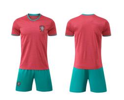 Portugal National Team Football Kit (Green Shorts), Jersey Size 14 to 3XL, for Children & Adults. 24/140