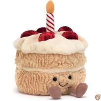 Jellycat Amuseable Gimtadienio Tortas Pliušas 6 Colių Desertinis Žaislas Dovana
