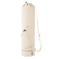 Yoga Mat Bag with Water Bottle Pocket Wet Bag Adjustable Shoulder Strap Portable Waterproof Outdoor Hiking Travel Gym Sports Yoga Pad Carrier Storage smėlis
