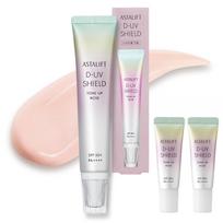 Astalift UV Makeup Base Shield Rose Size Store Set includes 2 x 4g Mini Sizes (SPF50+ PA++++) D-UV Tone-Up (Full 30g) [Official Exclusive]
