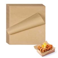 Charming Decoration Cooking 200 Wax Commercial Natural Baking Kraft Oil Easy to for Grilling and Frying Sheets, Unbleached, Sheets, Paper, Grade,
