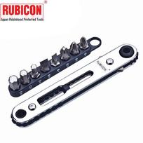 RUBICON RGH-9A Ratchet Screwdriver Bit Set