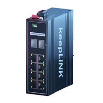 keepLINK KP-9000-75 Layer 3 Managed Industrial PoE Ethernet Switch PoE Supported