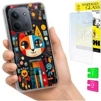 Etui Do Xiaomi Redmi 15C 5G 173Mm / Poco C85 Case Plecki Kot + Szkło 9H